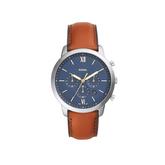 Fossil Neutra Chronograph Brown Leather Watch 44mm (FS5453)